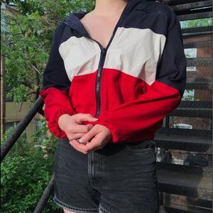 Red/White/Navy Pacsun zip up jacket